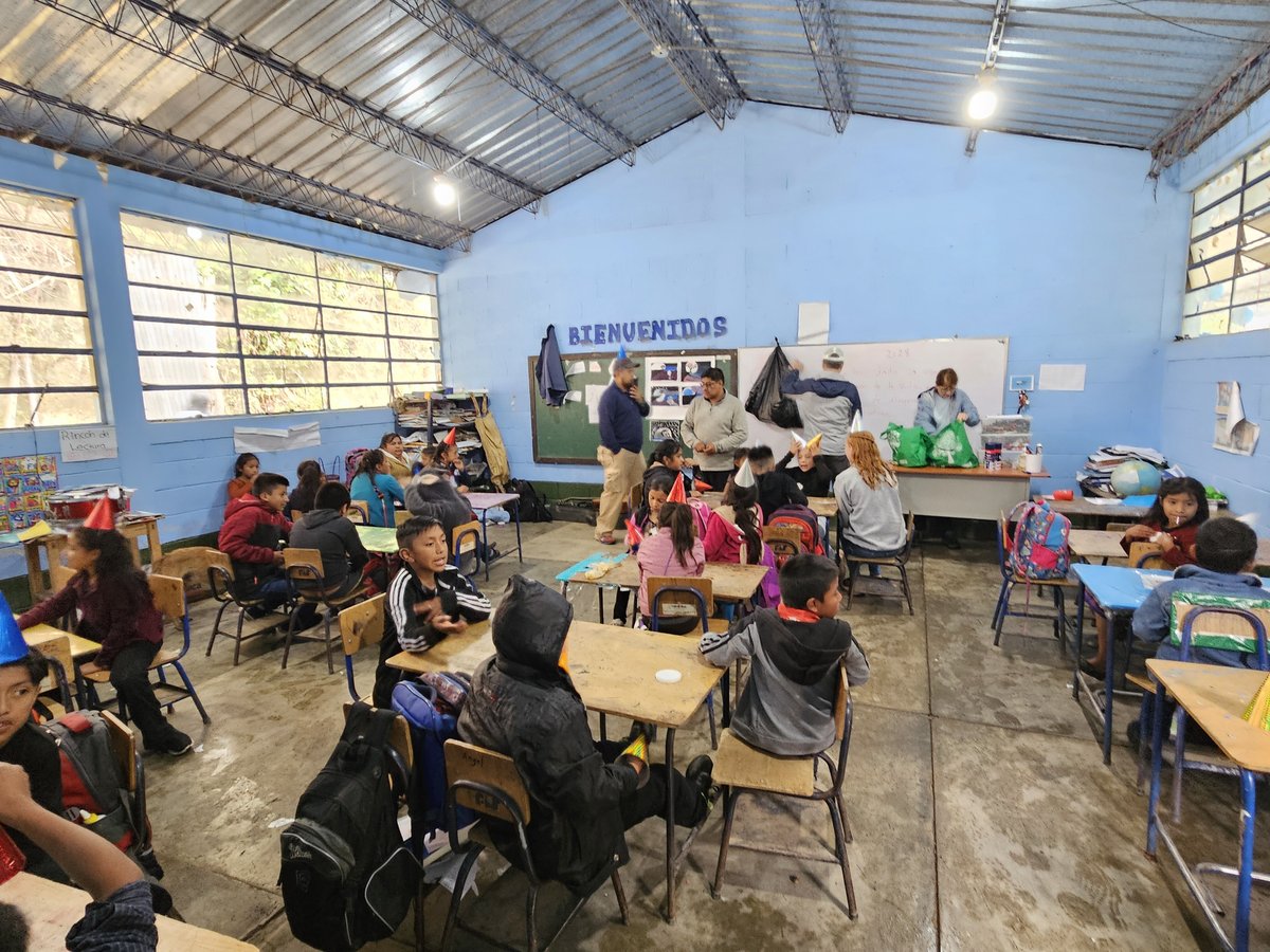 Wilson Lumber Company's mission in Guatemala with school children